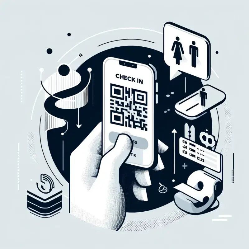 Image of a phone with a QR code and other things around it; such as a credit card.